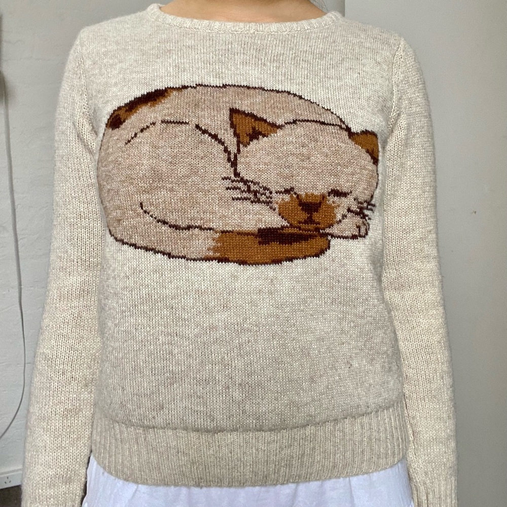 Princess Highway knit kitten sweater, size 8 - Picture 3 of 4